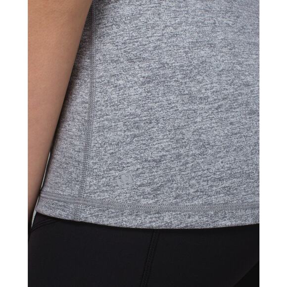 LULULEMON Just Breathe Tank Sz 6 Heathered Slate - Picture 6 of 11